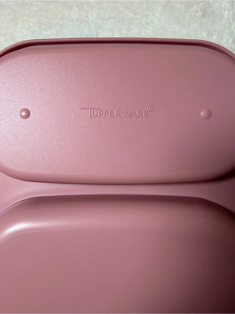 Tupperware Meal Mates Dusty Rose Meal Prep Containers with White Lids - Set of 4